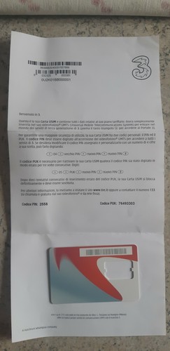 Lettera benvenuto h3g - lettera, di